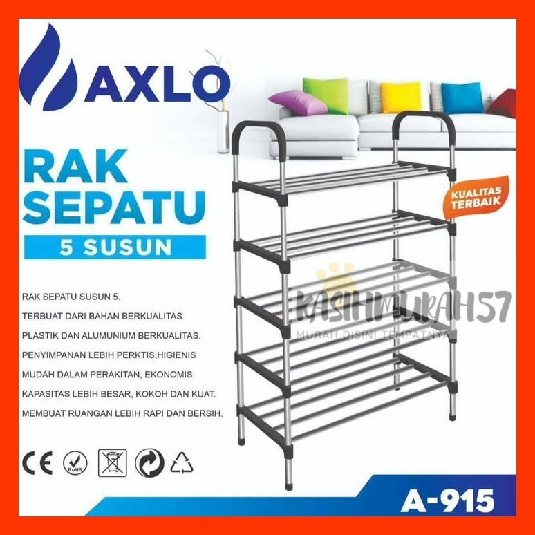5 STACKING SHOE RACK AXLO A-915 / 5 PORTABLE AXLO STACKING SHOE RACK ...