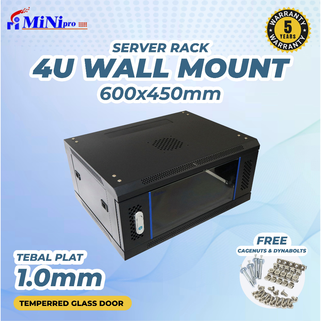 Minipro Rack Server 4U 600x450mm Wall Mount Rack | Shopee Malaysia