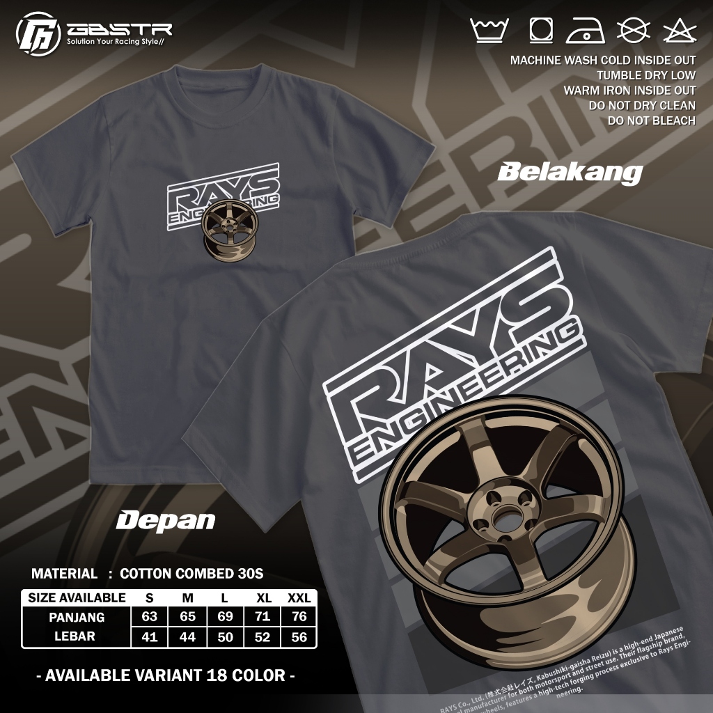 Rays Engineering Legend Wheels TE37 TE 37 Racing Rim T-Shirt Motorcycle ...