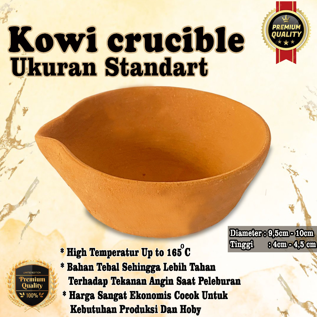 Kowi krusibel crucible gold melting disc | Shopee Malaysia