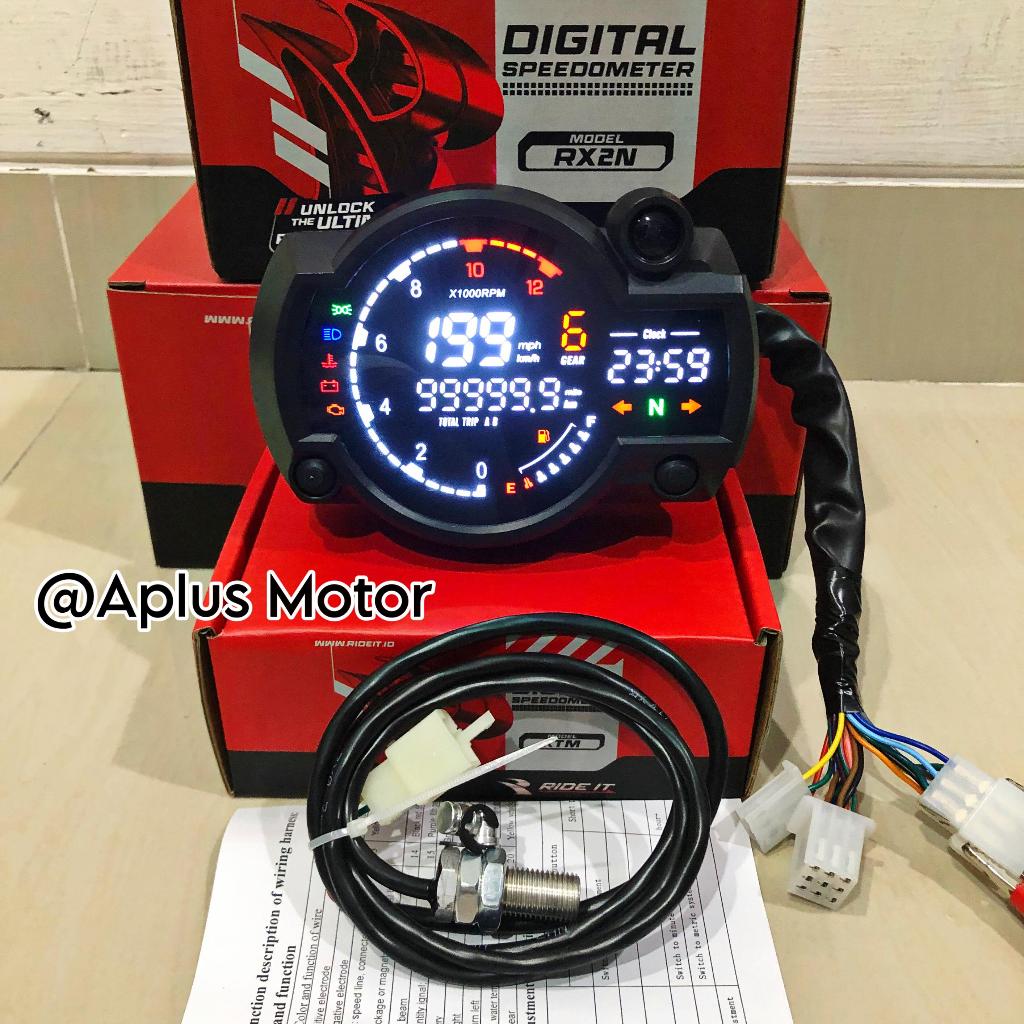 KOSO RX2N SPEEDOMETER FULL DIGITAL INDICATOR KOSO SPEEDOMETER Rx2n ...