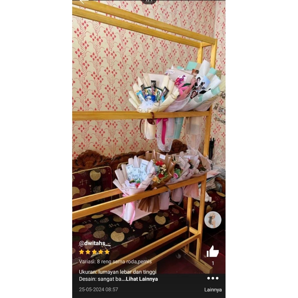 COSTUME 3-TIER BOUQUET RACK | Shopee Malaysia