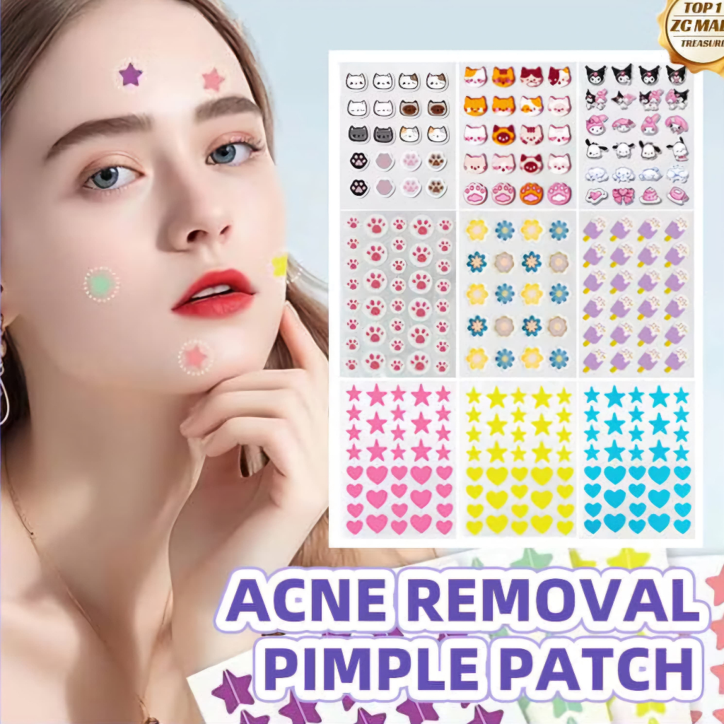 Acne Pimple Patch Sticker - Cute Star Love Motif Acne Sticker | Shopee ...