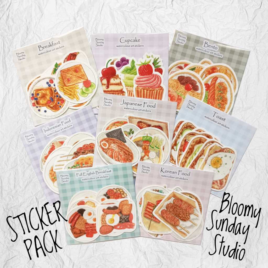 Old packaging Food Sticker Pack / Illustration Sticker / Die Cut ...