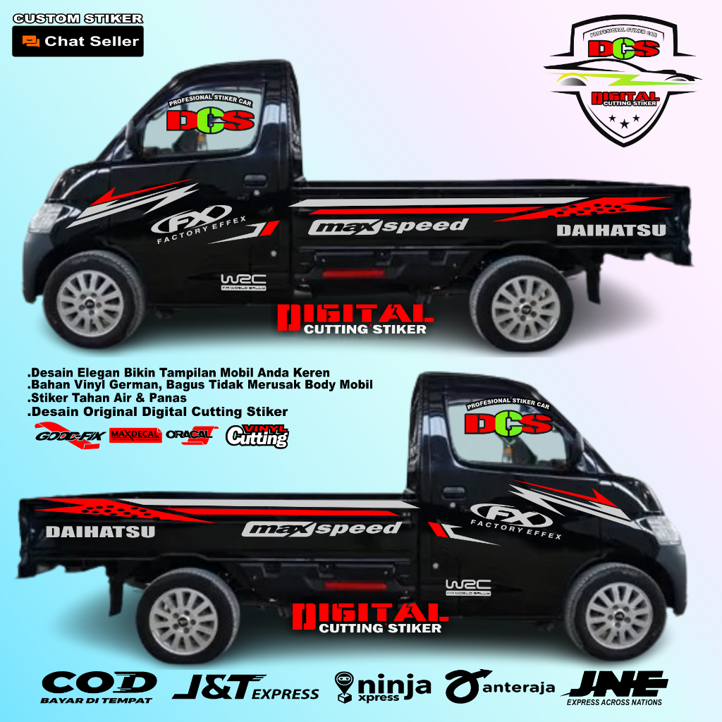 Grandmax Pickup Car Cutting Stickers Grandmax Striping List Stickers ...