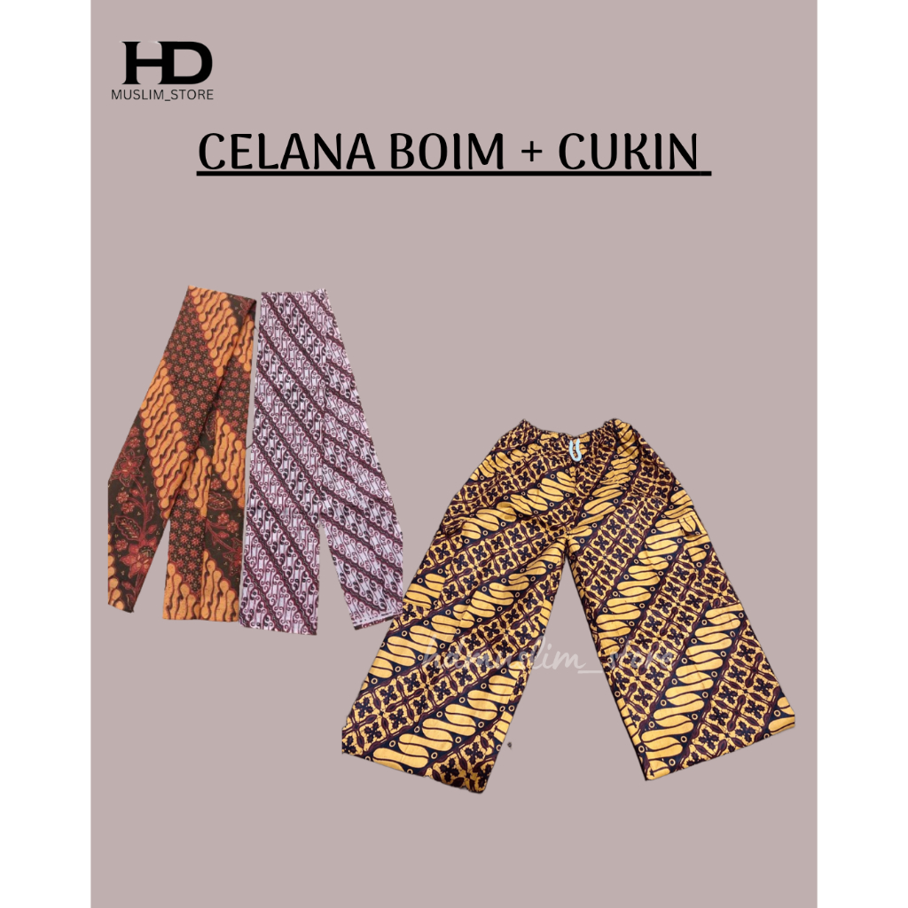 Boim pants + batik Cukin (RANDOM) | Shopee Malaysia