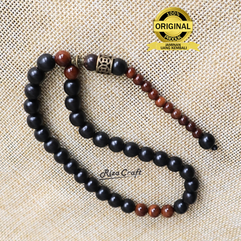 Sulawesi Black Ebony Wood Prayer Beads mix Kokka Kaukah ORIGINAL 33 ...