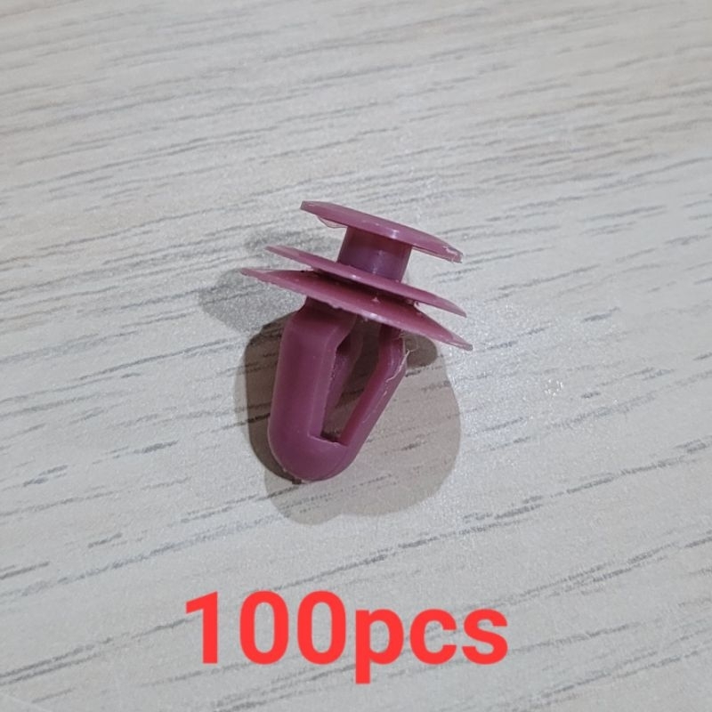 MERAH Universal Door Trim Button Clips 100pcs RED Universal Door Button ...