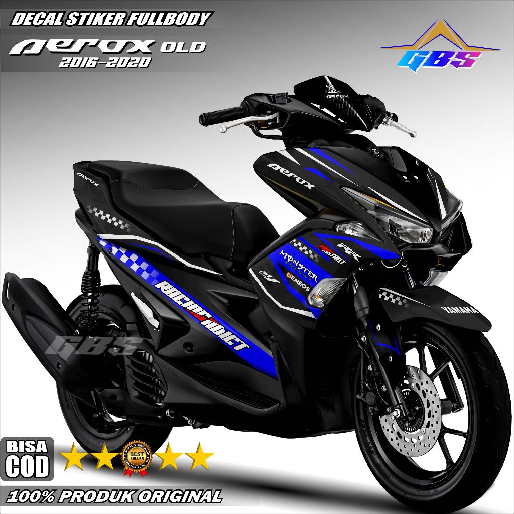 Full Body Sticker Decal Yamaha Aerox 155 Variations 2016 2017 2018 2019 ...