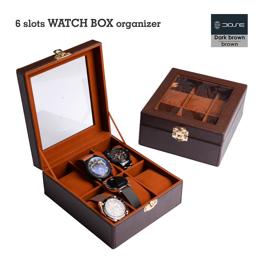 WATCH Collection Box Contains 6 pcs GLASS | Shopee Malaysia