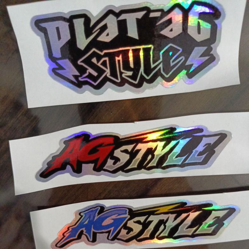 Ag STYLE PLATE STICKER MOTORCYCLE HELMET STICKER | Shopee Malaysia