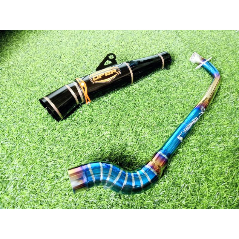 OPBR Pipe 51mm canister conical open specs exhaust Pipe for Wave 125 ...