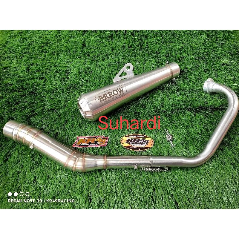 1Set Exhaust Muffler pipe Arrow 51mm for Yamaha M-slaz, R15 v1 v2 2014 ...