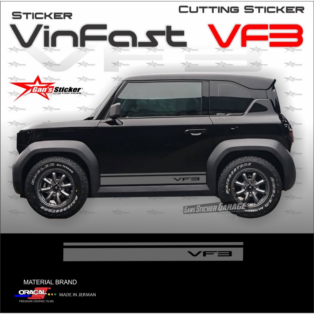 Vinfast vf3 sticker vinfast vf3 electric car sticker | Shopee Malaysia