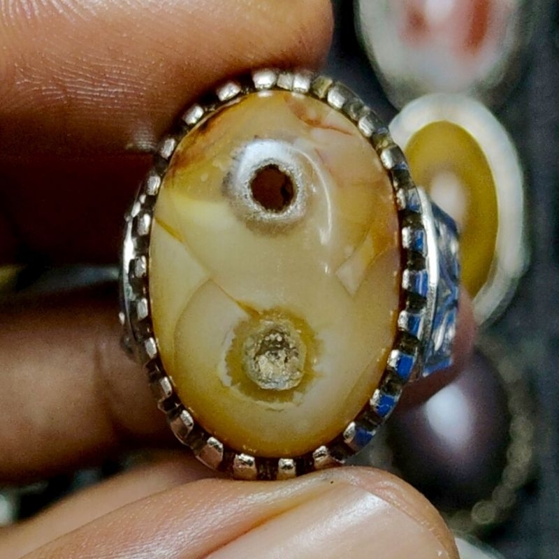 Sulaiman combong natural agate | Shopee Malaysia