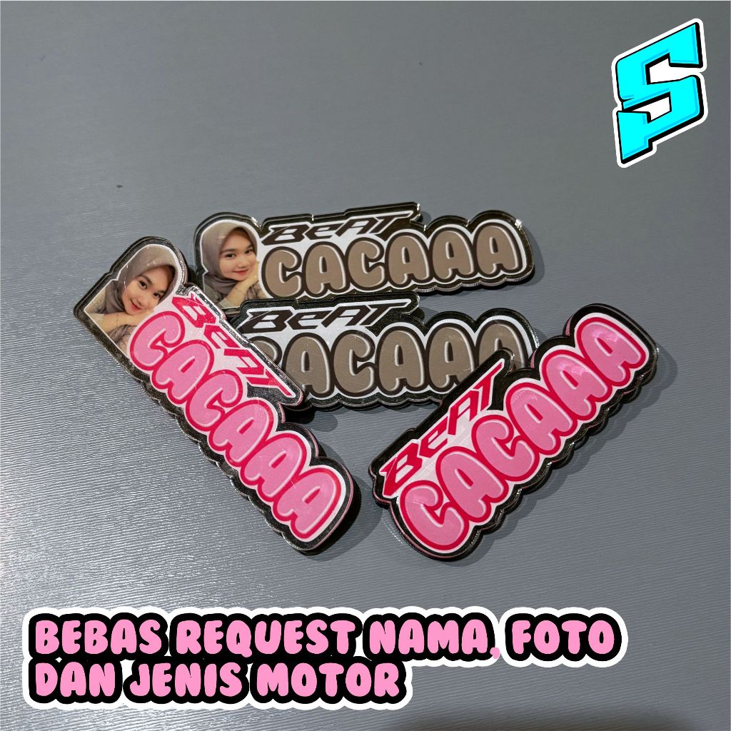 CUSTOM MOTORCYCLE EMBLEMS PHOTOS AND NAME FREE REQUEST | Shopee Malaysia