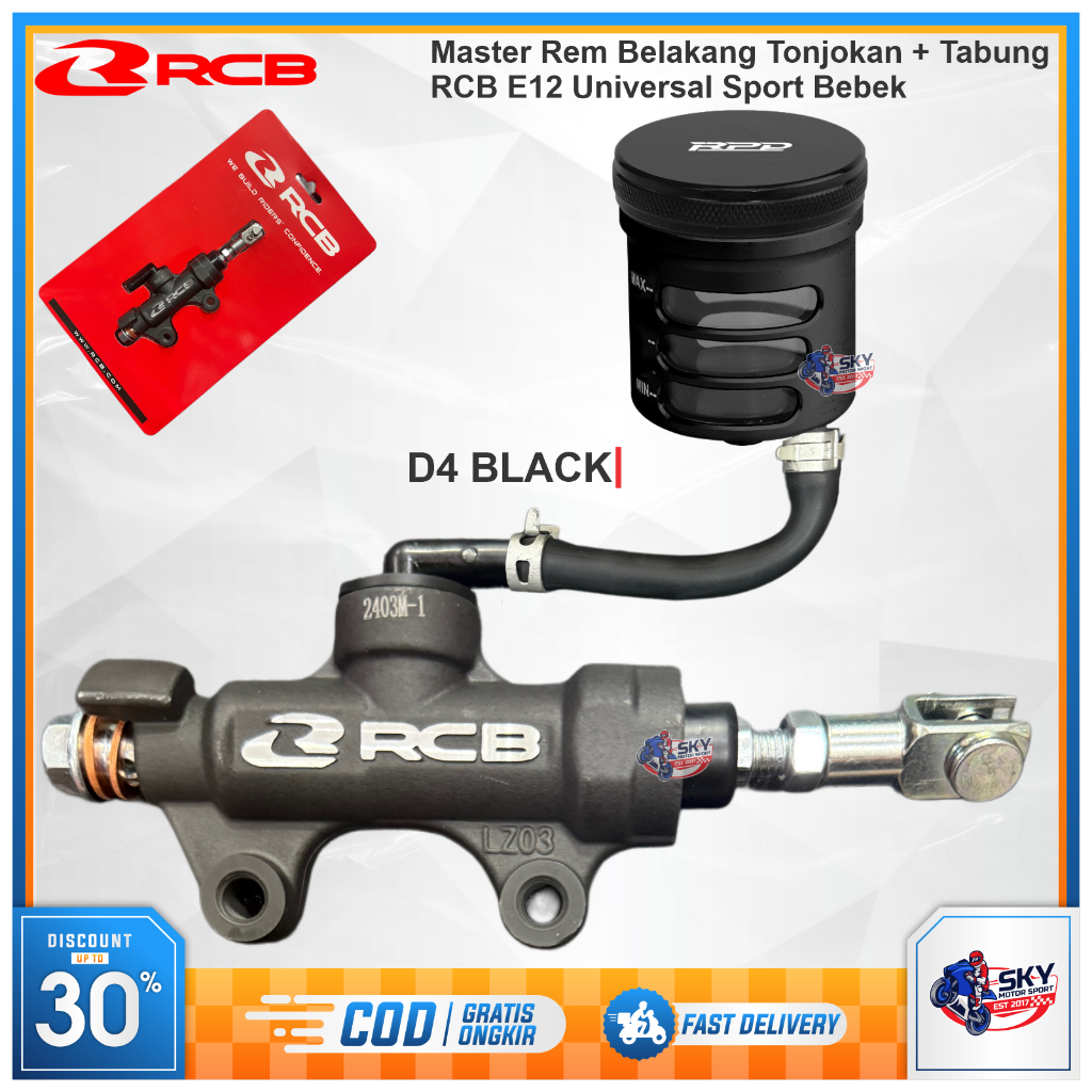 RCB Radial Rear Brake Master + Universal Bulk Oil Tube for All Original ...