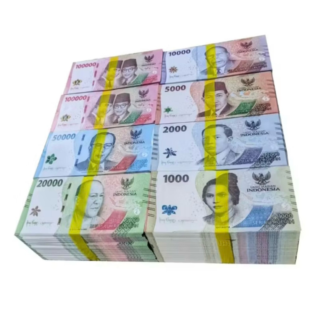 100 Rupiah play Money - Indonesian Rupiah Money contains 100 sheets ...