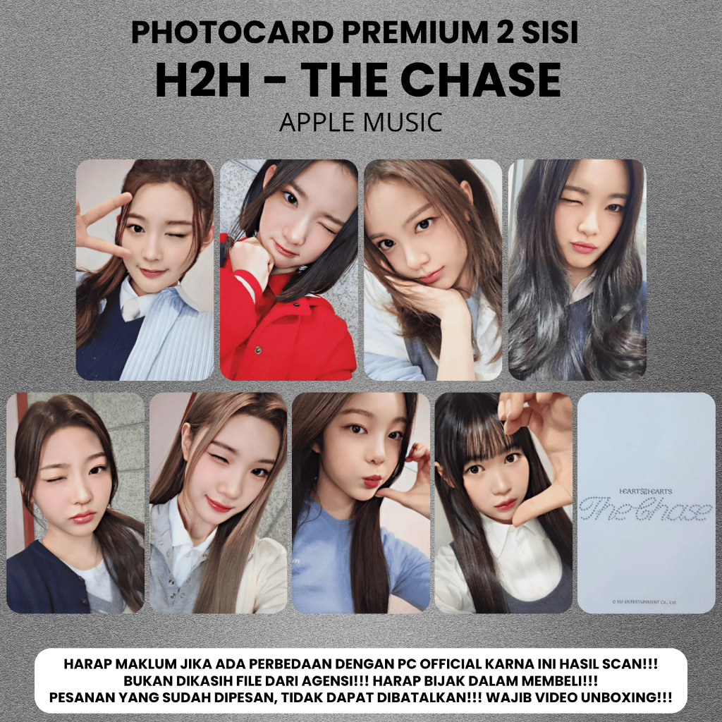 CONTENTS 8 PCS) Photocard HEARTS2HEARTS H2H THE CHASE - Premium 2