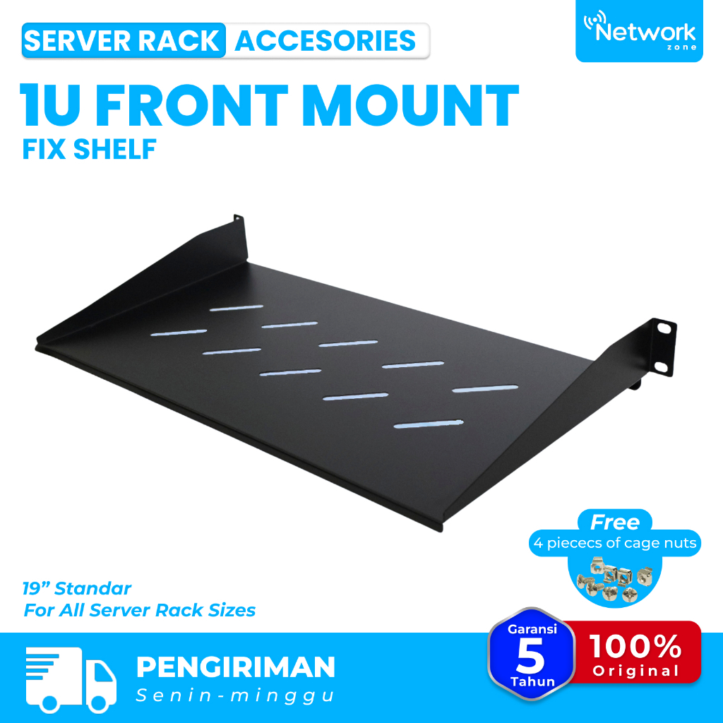 1U Front Mount Fix Shelf Server Rack Stand/ | Shopee Malaysia