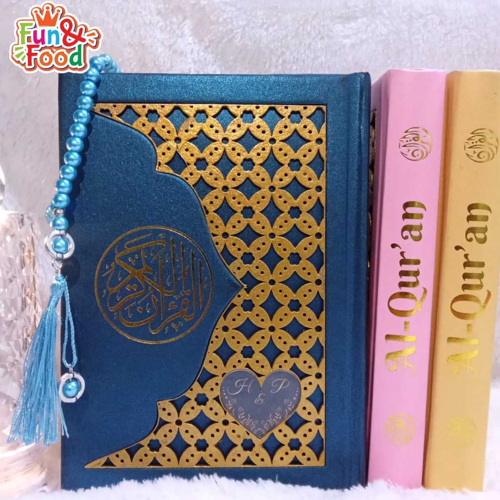 Custom Acrylic Engraved 3D Quran Gold Hologram Name Hotstamp Koran ...