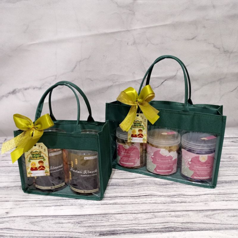 Eid Hampers Bag Raya Bag/ Eid parcel Bag free hang ribbonTAG Paper Bag ...