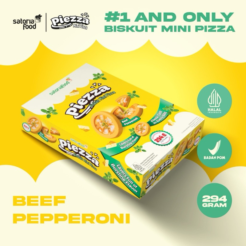 Piezza Snack Retail 21gr | Biscuits Mini PieCemilan Pizza Beef ...