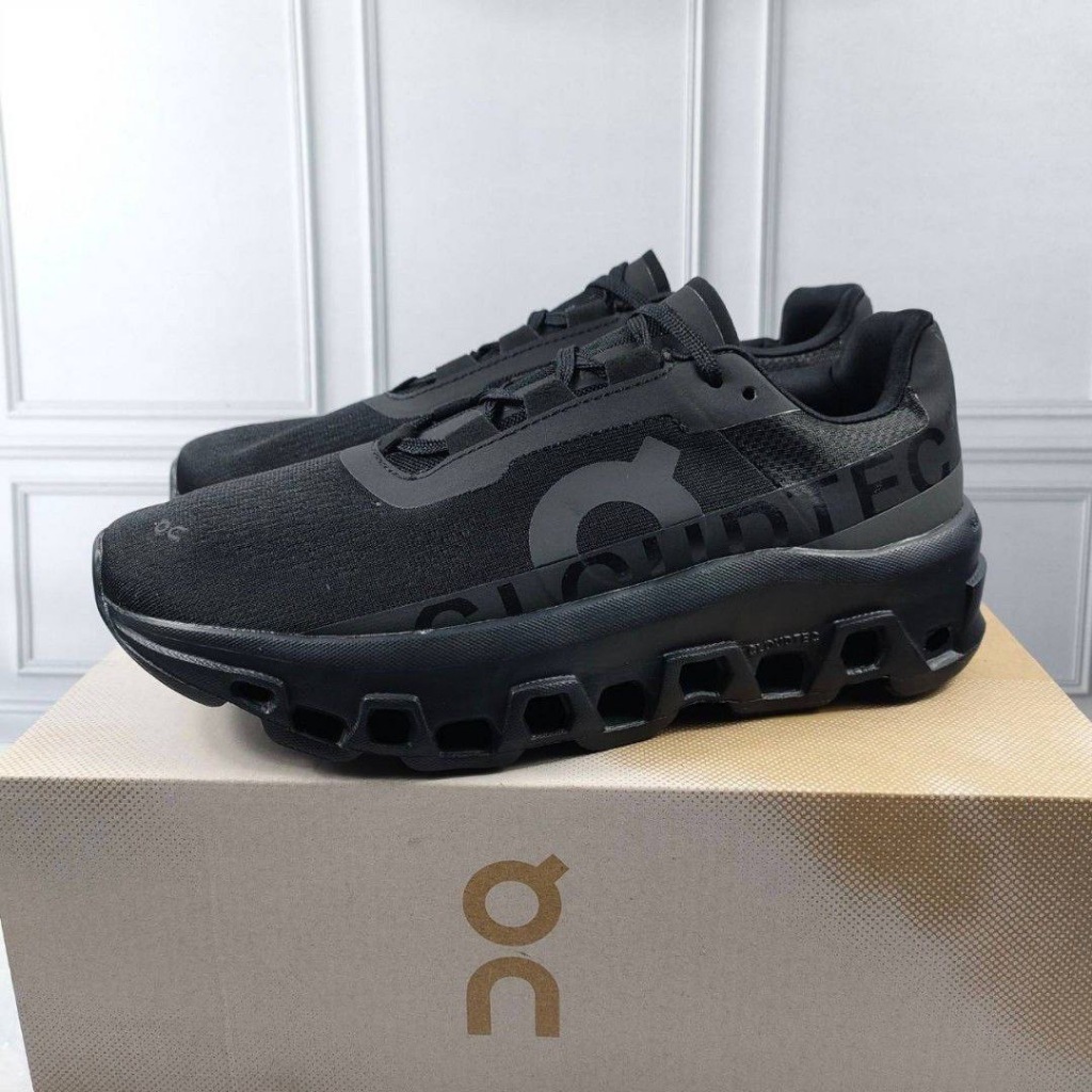 On Cloud Monster Full Black | Shopee Malaysia