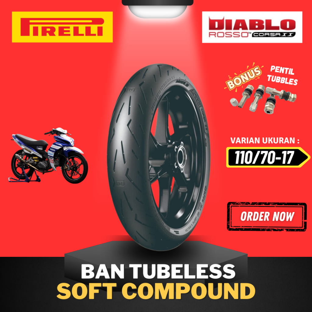 PIRELLI DIABLO ROSSO CORSA 2 110/70-17 SOFT COMPOUND Ring 17 SOFT ...