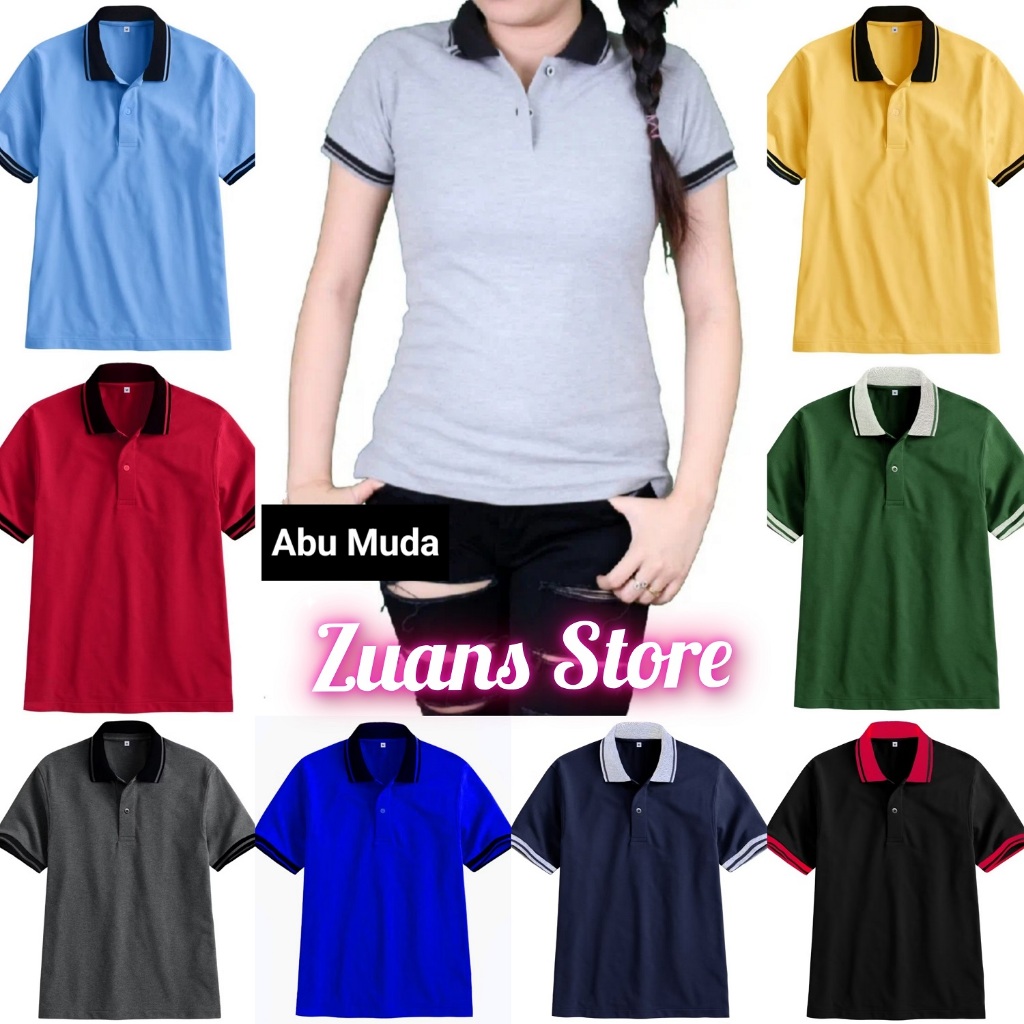Women S Polo Collar Short Sleeve T Shirts Size M L Xl Xxl Women S Plain