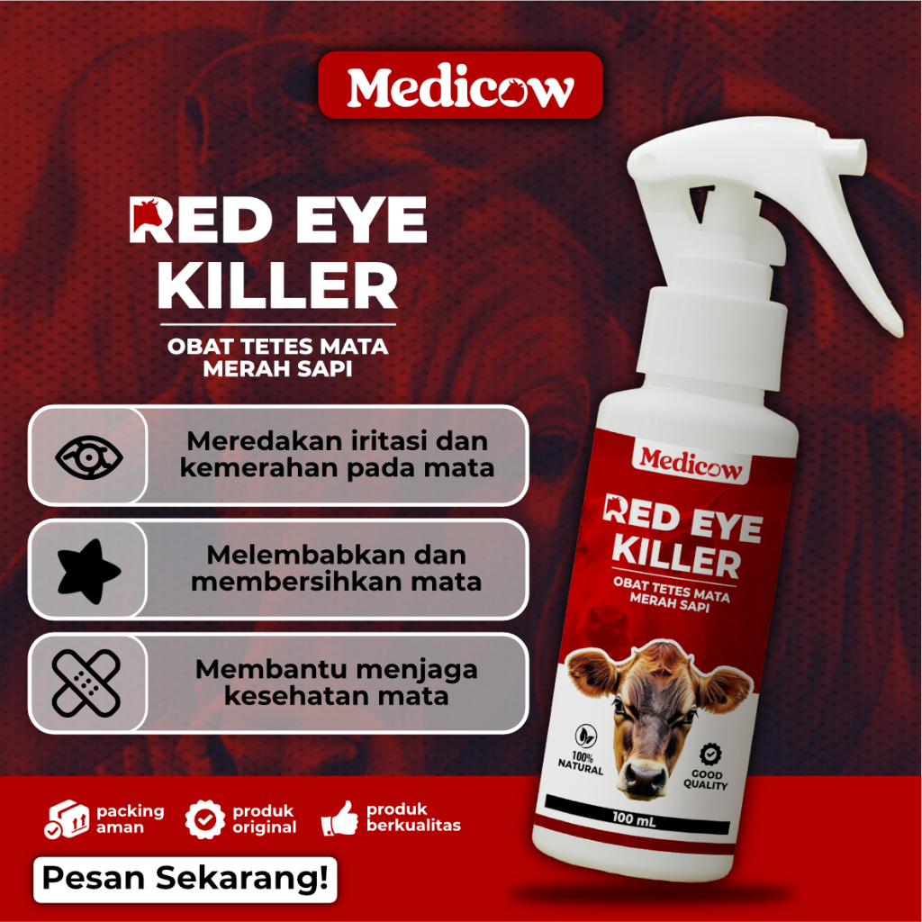 MERAH MATA Medicow Red Eye Killer 100 ml Medicine for Red Eyes in Cows ...