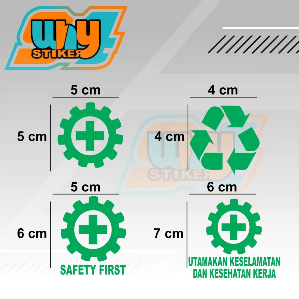 K3 Logo Catting Sticker 3R Logo Cutting Sticker | Shopee Malaysia