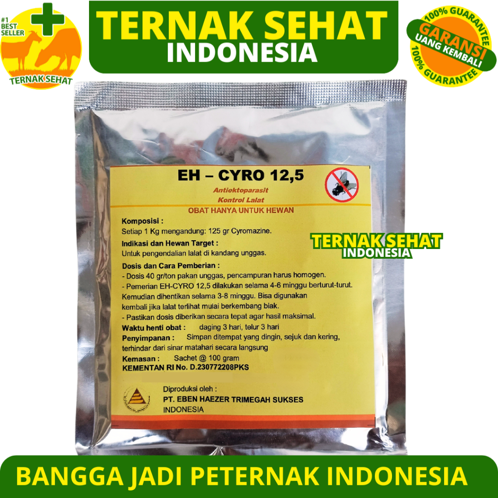 Eh CYRO 12,5% 100 GRAM - CYROMAZINE Eliminates Fly Larvae in Chicken ...