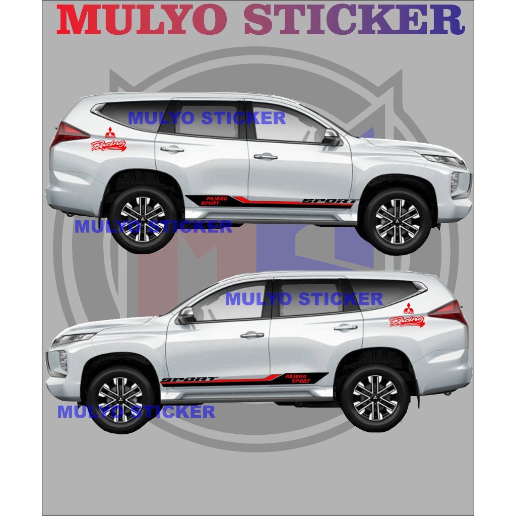 PAJERO SPORT CAR STICKER LIMITED EDITION CAR STICKER LIST BODY SIDE ...