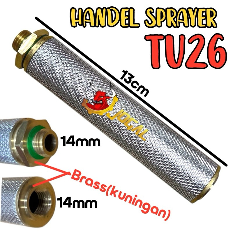 MESIN (IRON) TU26 Stainless Steel Thai Model Stick Handle 2-Stroke Pest ...