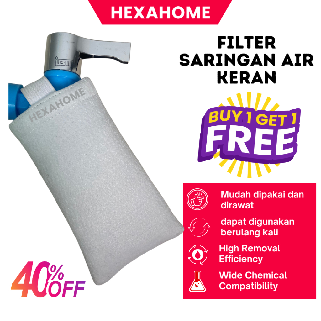 HEXAHOME - Buy 1 Get 1 Free Promo 5 Micron Faucet Water Filter Faucet ...