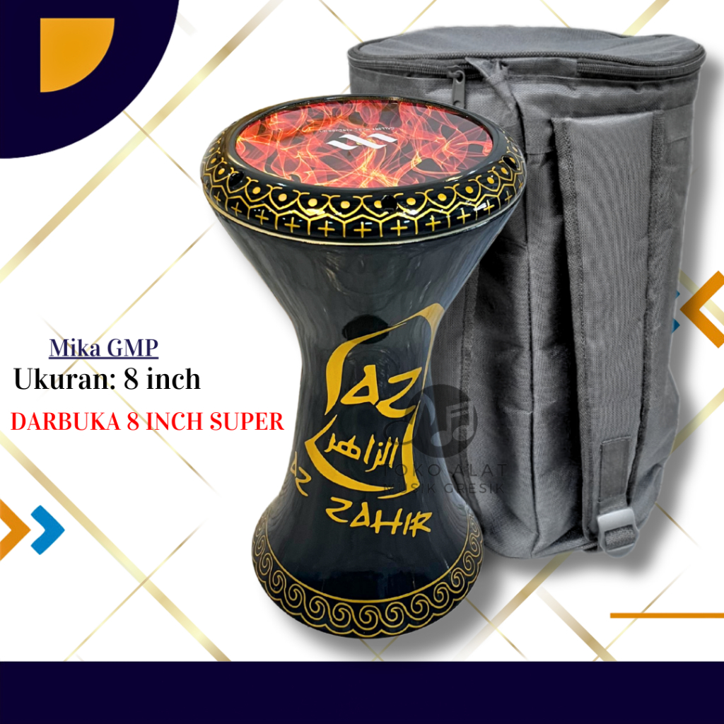 Darbuka Calty Size 8 inch Darbuk Aluminum Cast Dumbuk Tumbuk Hadroh ...