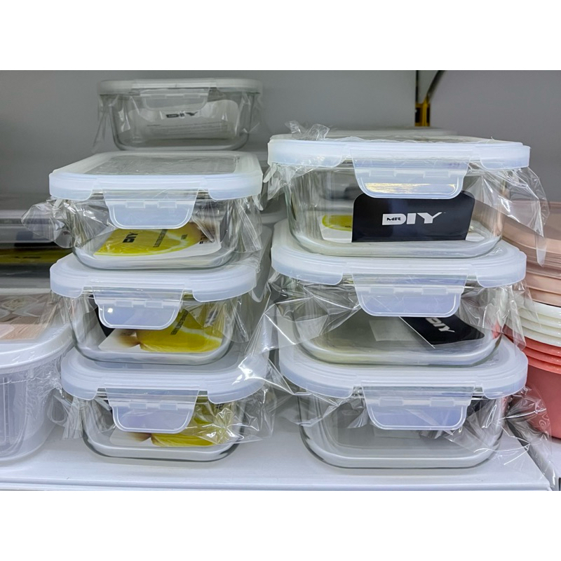 (ONE)GLASS STORAGE PREMIUM GLASS CONTAINER / MULTIPURPOSE SUPER THICK ...