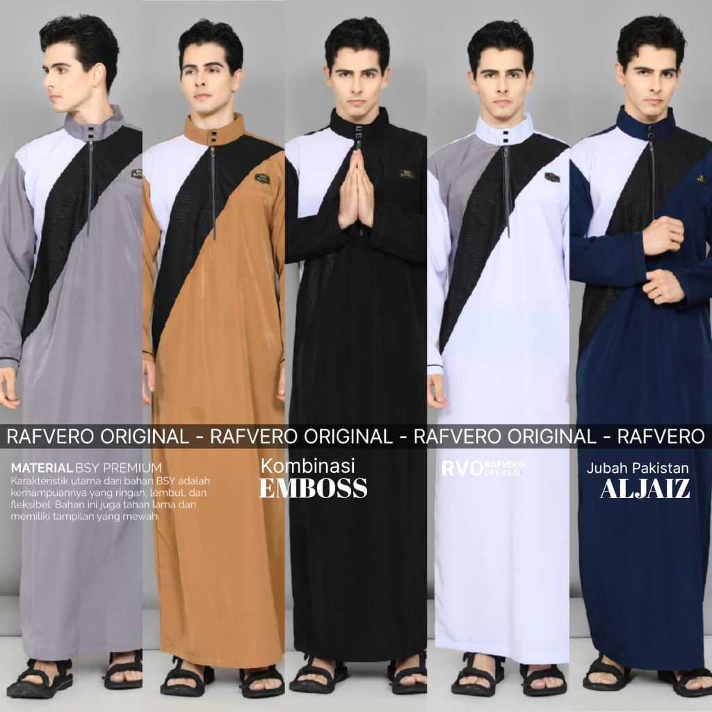 Aljaiz ORIGINAL RAFVERO Arabic Robe Muslim Dress - Pakistani Dress ...