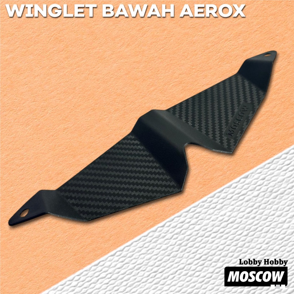 ABS PLASTIC WINGLET ALL NEW AEROX 155 CONNECTED MUSTACHE FRONT AEROX ...