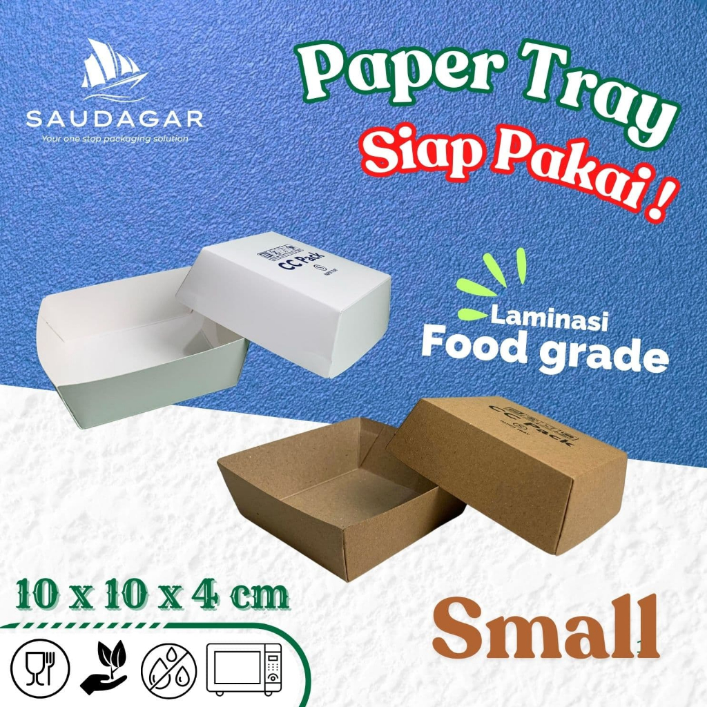 Paper Food tray / Oil-proof Paper Food plate container - Ready to Use ...