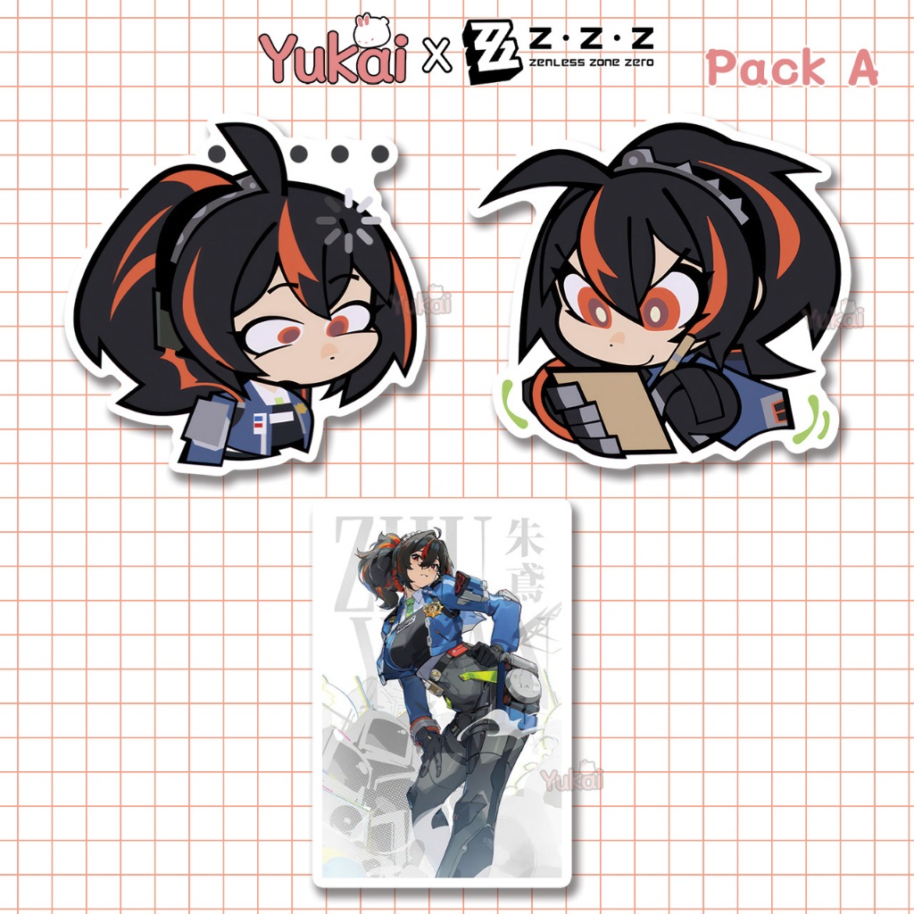 Zhu Yuan Zenless Zone Zero (ZZ) Premium Stickers - Waterproof Anime ...