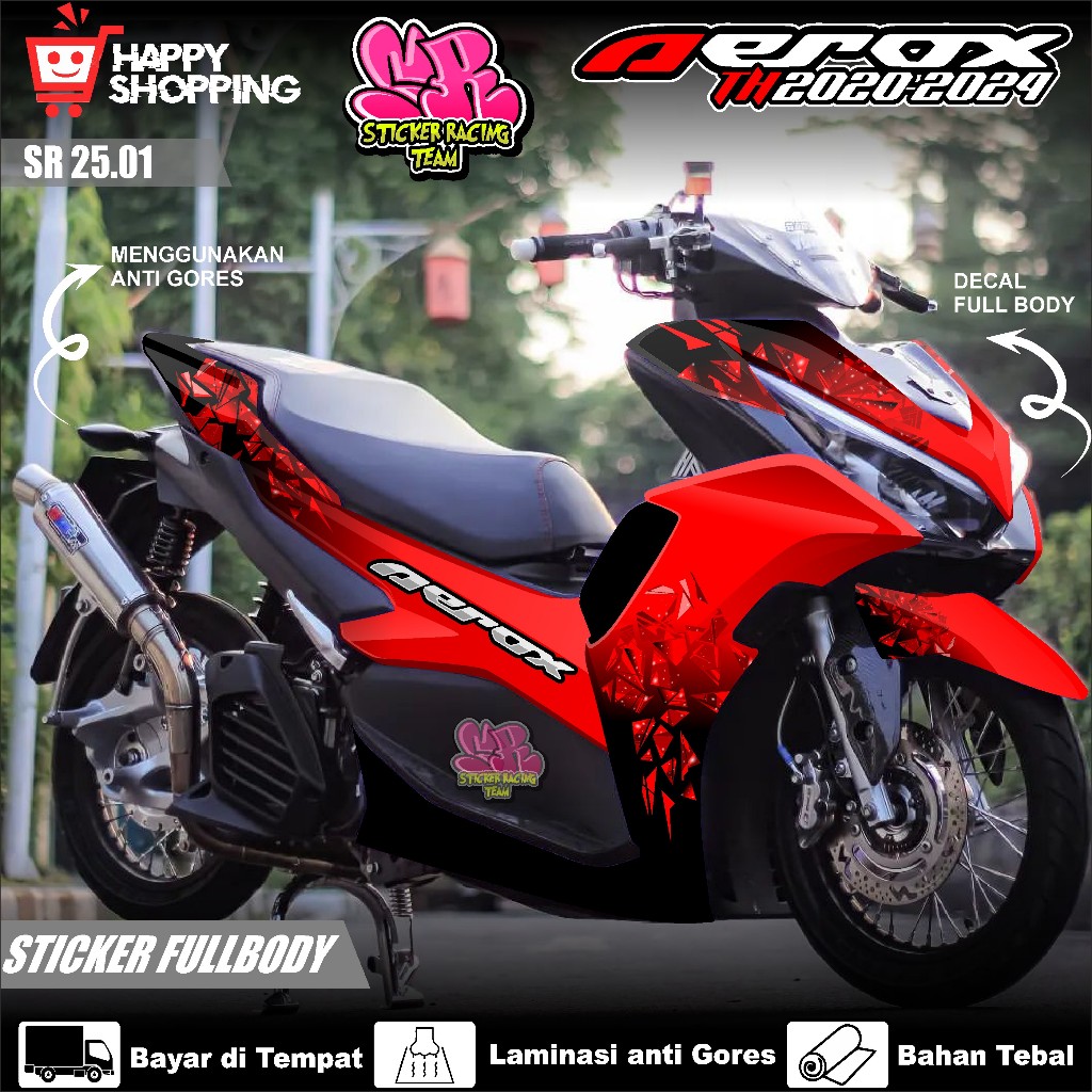 Full Body Decal Sticker Yamaha Aerox 155 New Connected 2020 2021 2022 ...
