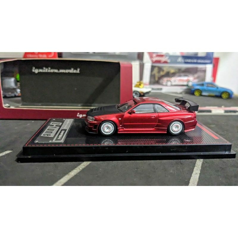 Diecast Ignition Model Nismo Skyline R34 GTR Z tune Red Metallic Swap ...