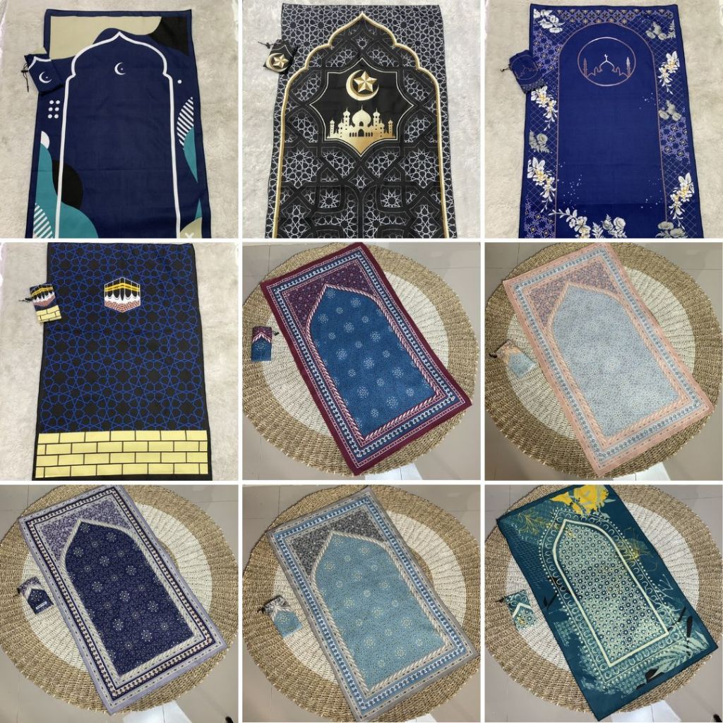100-1000 Pcs Travel Pouch Prayer Rug, Umrah and Hajj Souvenir | Shopee ...