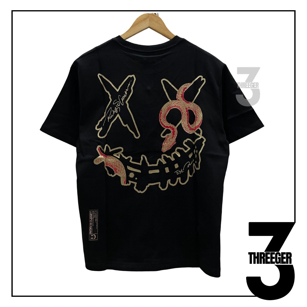 RIC Ricky Is Clown Golden Scaled Snake Tee Black Original ...