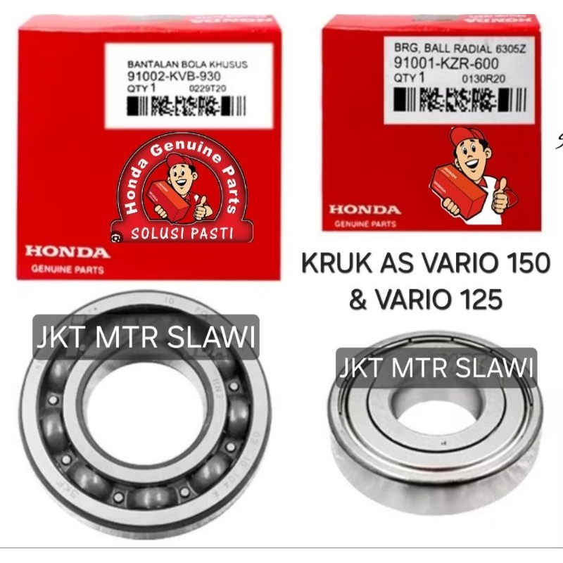 91002-KVB-930, 91001-KZR-600 crankshaft bearing Kiri & right adv, pcx ...