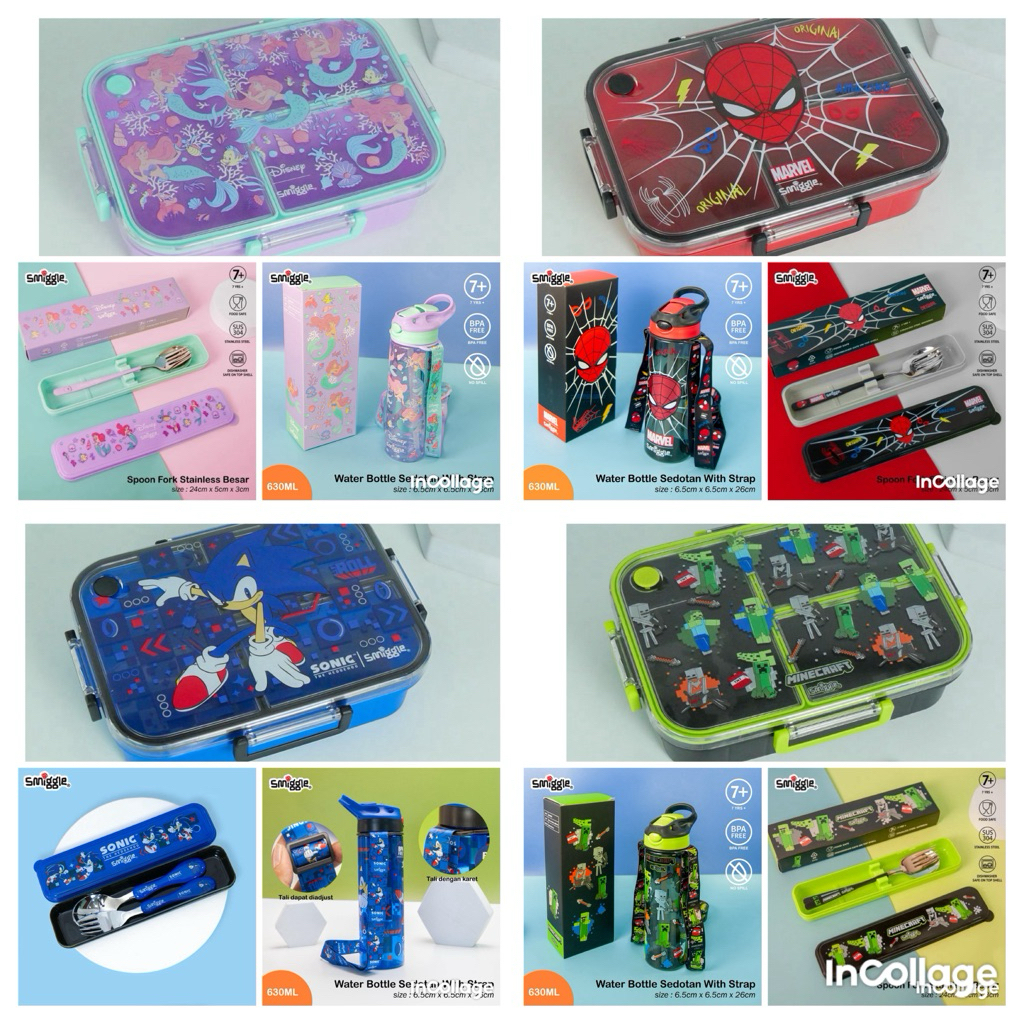 Economical package for Minecraft/Spiderman/ariel/sonic set/lunch box ...