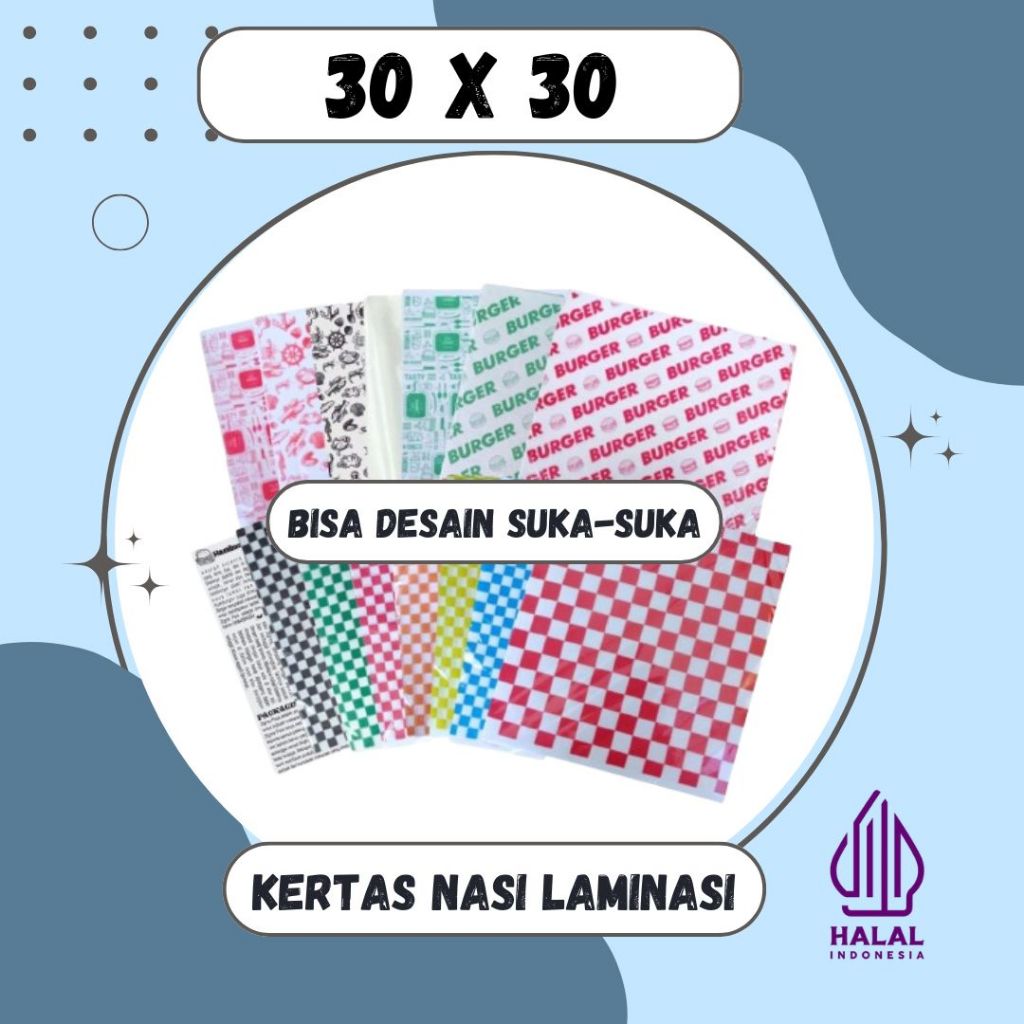 Rice Paper Contents 500 30x30 SHEETS KEBAB RICE Padang BURGER TAKOYAKI ...