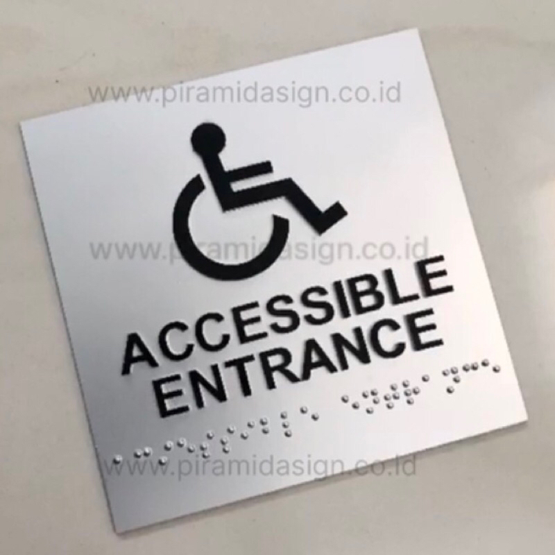 Braile tuna letter netra sign acrylic entrance mark disable no smoking ...